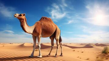 AI generated camel high quality image photo