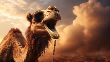 AI generated camel high quality image photo