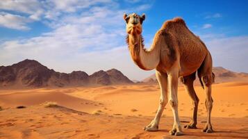 AI generated camel high quality image photo