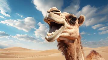 AI generated camel high quality image photo