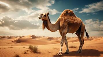 AI generated camel high quality image photo