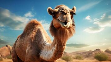 AI generated camel high quality image photo