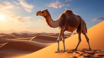 AI generated camel high quality image photo