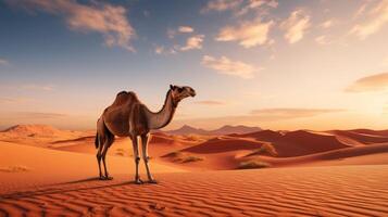 AI generated camel high quality image photo