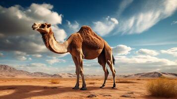 AI generated camel high quality image photo