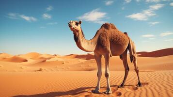 AI generated camel high quality image photo
