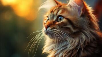 AI generated cat high quality image photo