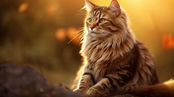 AI generated cat high quality image photo