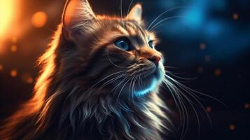 AI generated cat high quality image photo