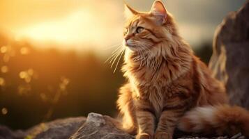 AI generated cat high quality image photo