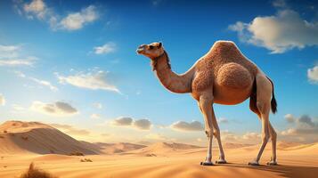 AI generated camel high quality image photo