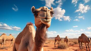 AI generated camel high quality image photo