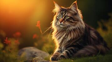 AI generated cat high quality image photo