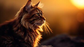 AI generated cat high quality image photo