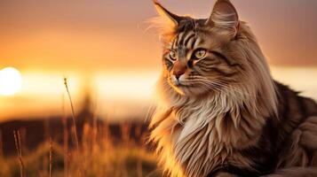 AI generated cat high quality image photo