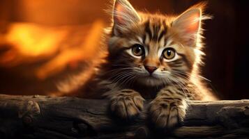 AI generated cat high quality image photo
