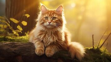 AI generated cat high quality image photo