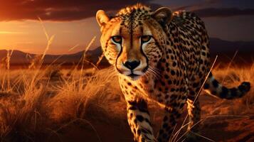 AI generated cheetah high quality image photo