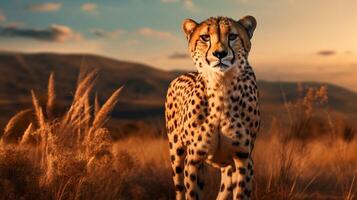 AI generated cheetah high quality image photo