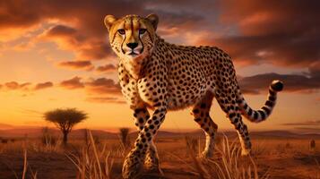 AI generated cheetah high quality image photo