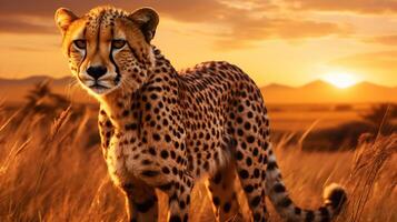 AI generated cheetah high quality image photo