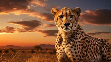 AI generated cheetah high quality image photo