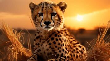 AI generated cheetah high quality image photo