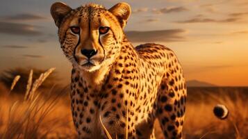 AI generated cheetah high quality image photo