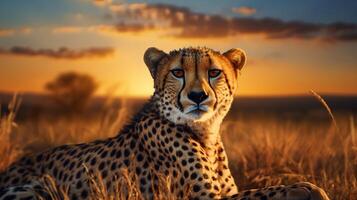 AI generated cheetah high quality image photo