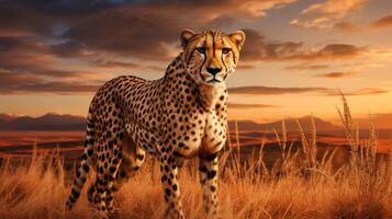 AI generated cheetah high quality image photo