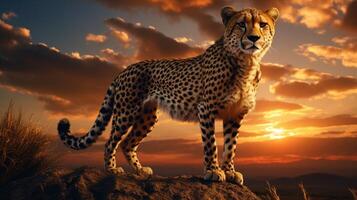 AI generated cheetah high quality image photo