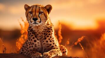 AI generated cheetah high quality image photo