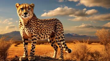 AI generated cheetah high quality image photo