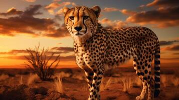 AI generated cheetah high quality image photo