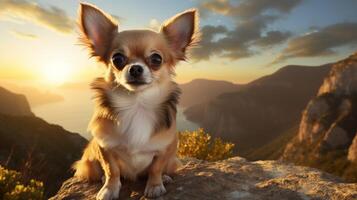 AI generated chihuahua high quality image photo