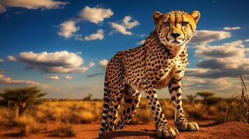 AI generated cheetah high quality image photo