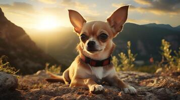 AI generated chihuahua high quality image photo