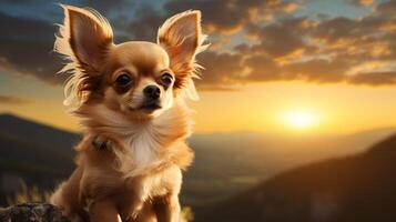 AI generated chihuahua high quality image photo