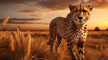 AI generated cheetah high quality image photo