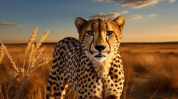 AI generated cheetah high quality image photo