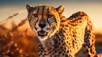 AI generated cheetah high quality image photo