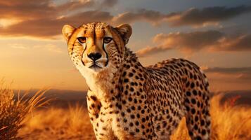 AI generated cheetah high quality image photo