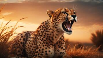 AI generated cheetah high quality image photo