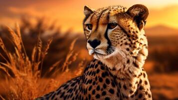 AI generated cheetah high quality image photo