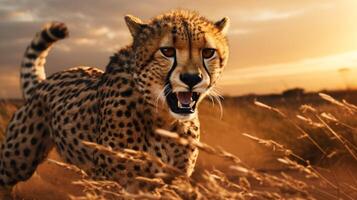 AI generated cheetah high quality image photo