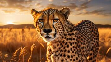 AI generated cheetah high quality image photo