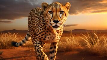 AI generated cheetah high quality image photo