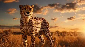 AI generated cheetah high quality image photo