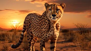 AI generated cheetah high quality image photo