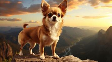 AI generated chihuahua high quality image photo